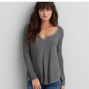 American Eagle Soft and Sexy Waffle Top